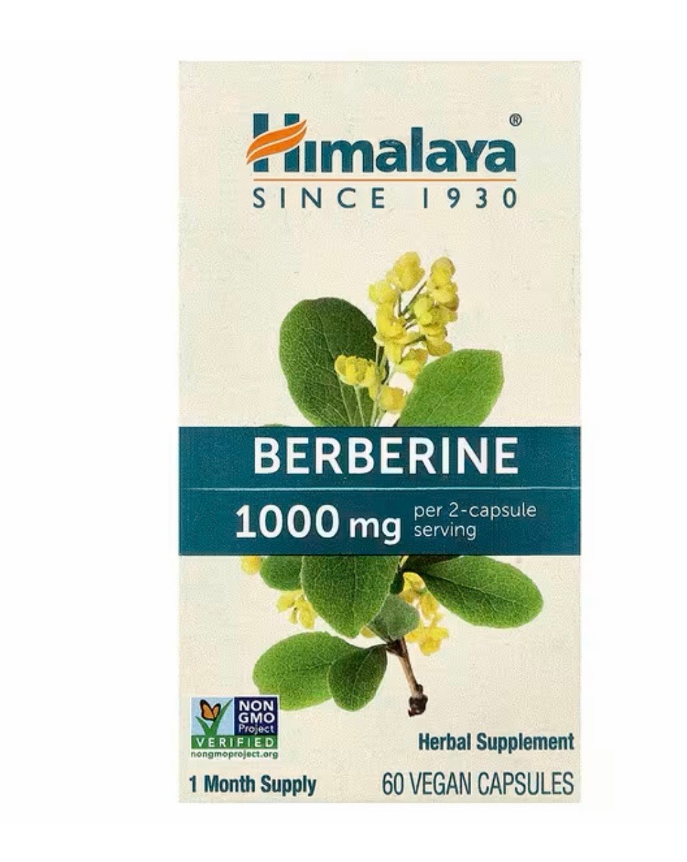 Berberine, 60 Vegan Capsules (500 mg per Capsule)