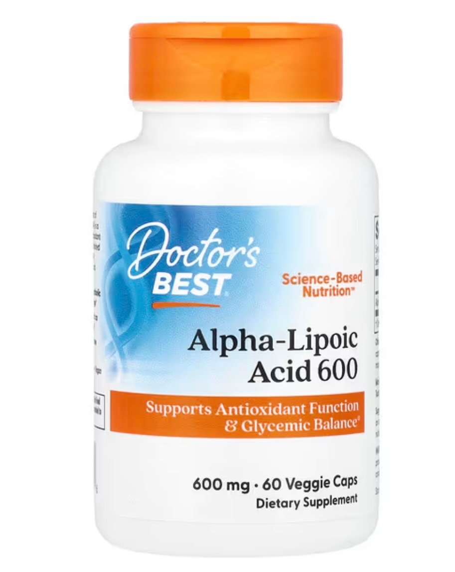 Doctor's Best, Alpha-Lipoic Acid 600, 600 mg, 60 Veggie Caps